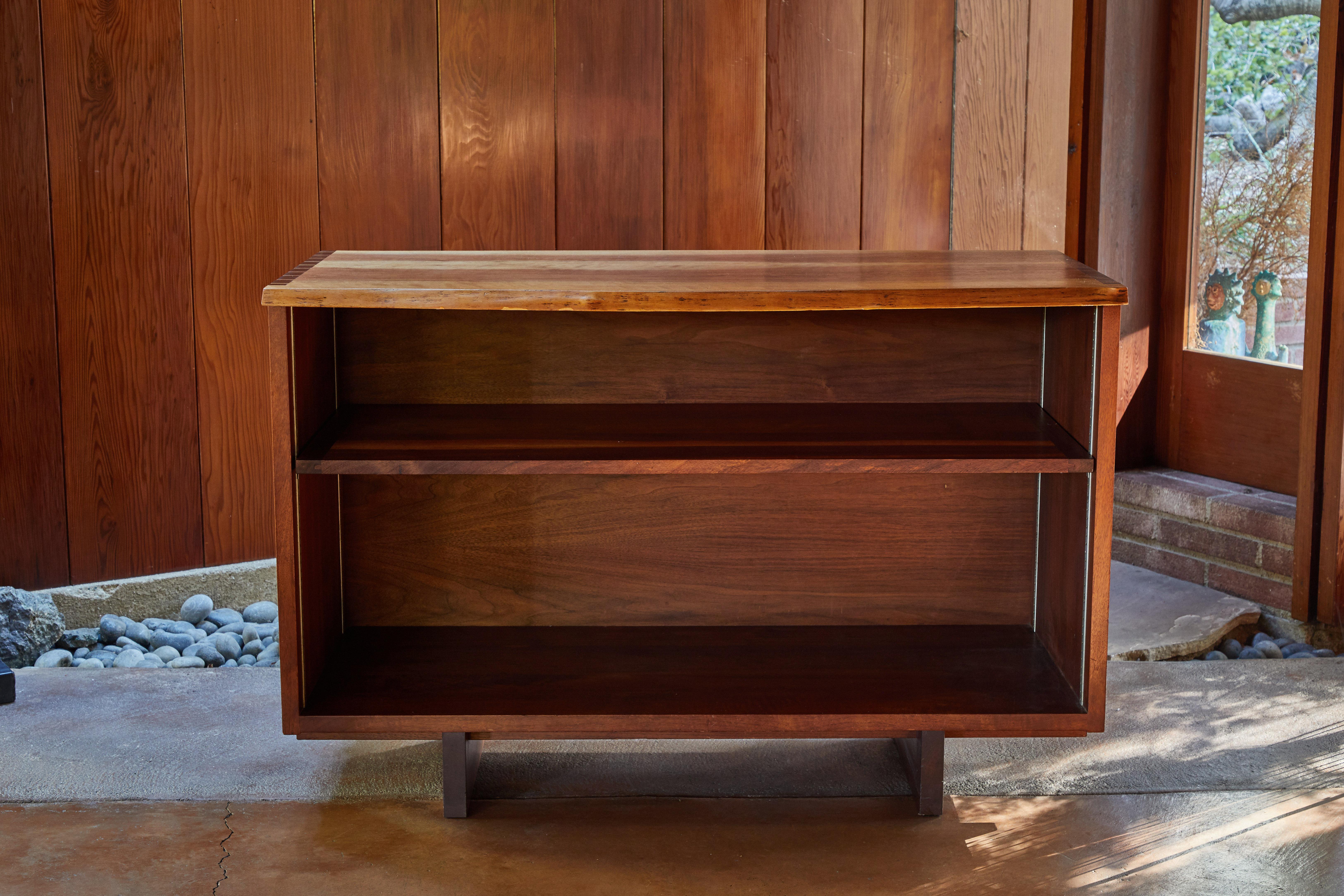 1959 George Nakashima Open Cabinet in Persian Walnut with Signature 3