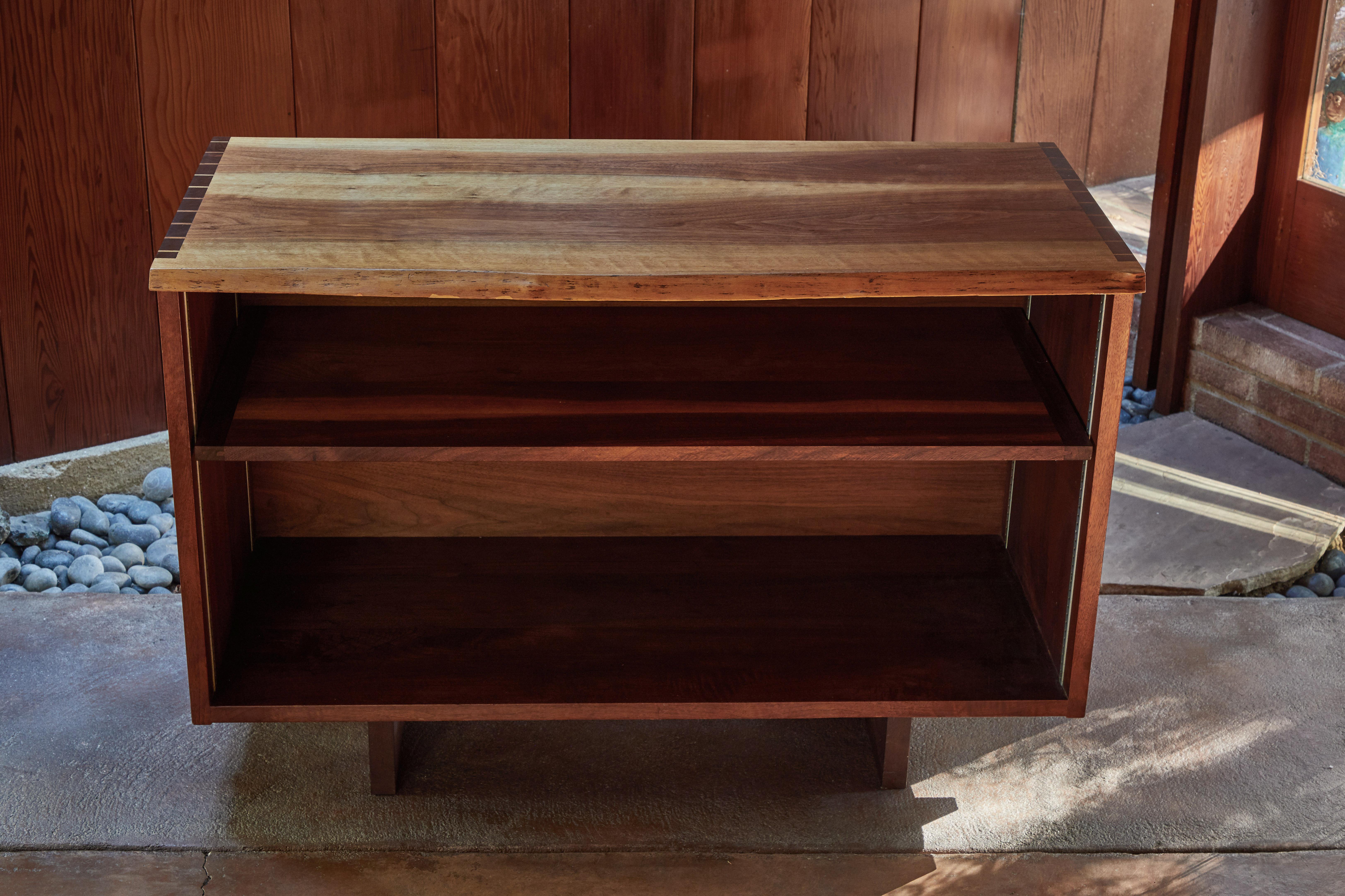 1959 George Nakashima Open Cabinet in Persian Walnut with Signature 4