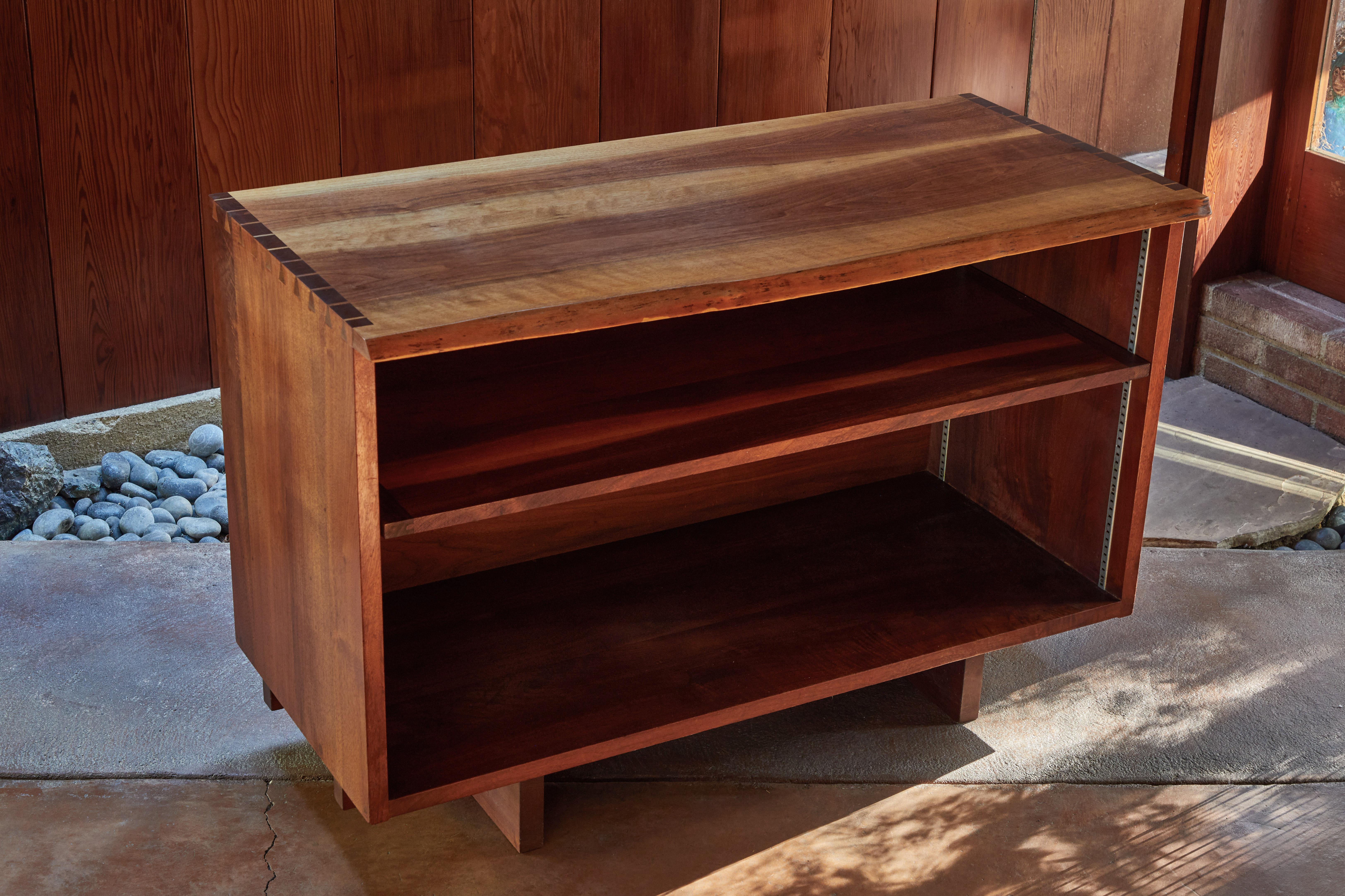 1959 George Nakashima Open Cabinet in Persian Walnut with Signature 1