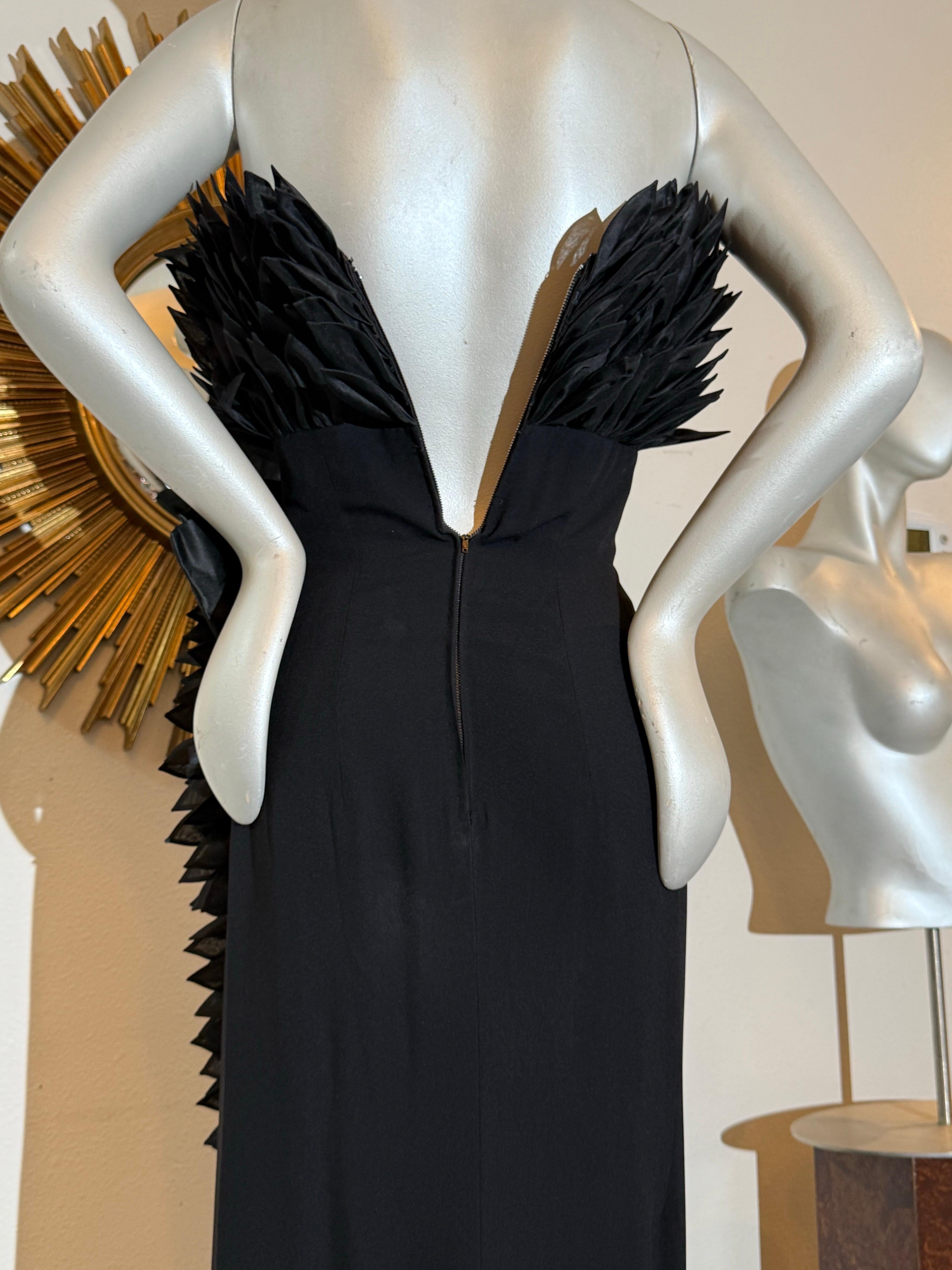 1959 Hall Ludlow Black Evening Gown Worn By Naomi Watts as Babe Paley in Capote For Sale 8