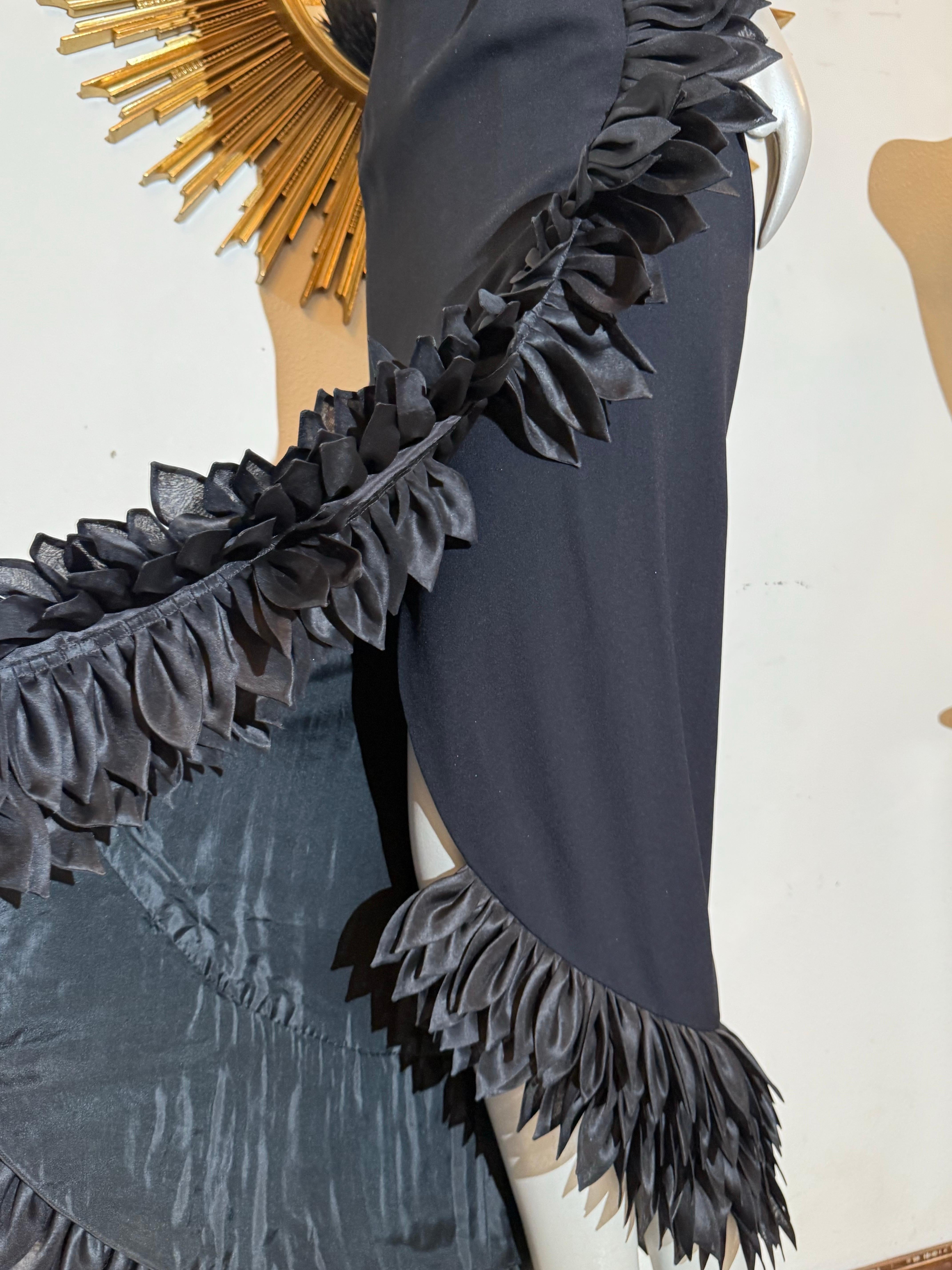 1959 Hall Ludlow Black Evening Gown Worn By Naomi Watts as Babe Paley in Capote For Sale 5