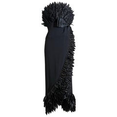 1959 Hall Ludlow Black Evening Gown Worn By Naomi Watts as Babe Paley in Capote