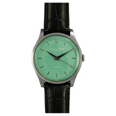 1959 IWC Vintage Herrenuhr, Kal. 853 Automatik mit tiffanyblauem Zifferblatt - SS