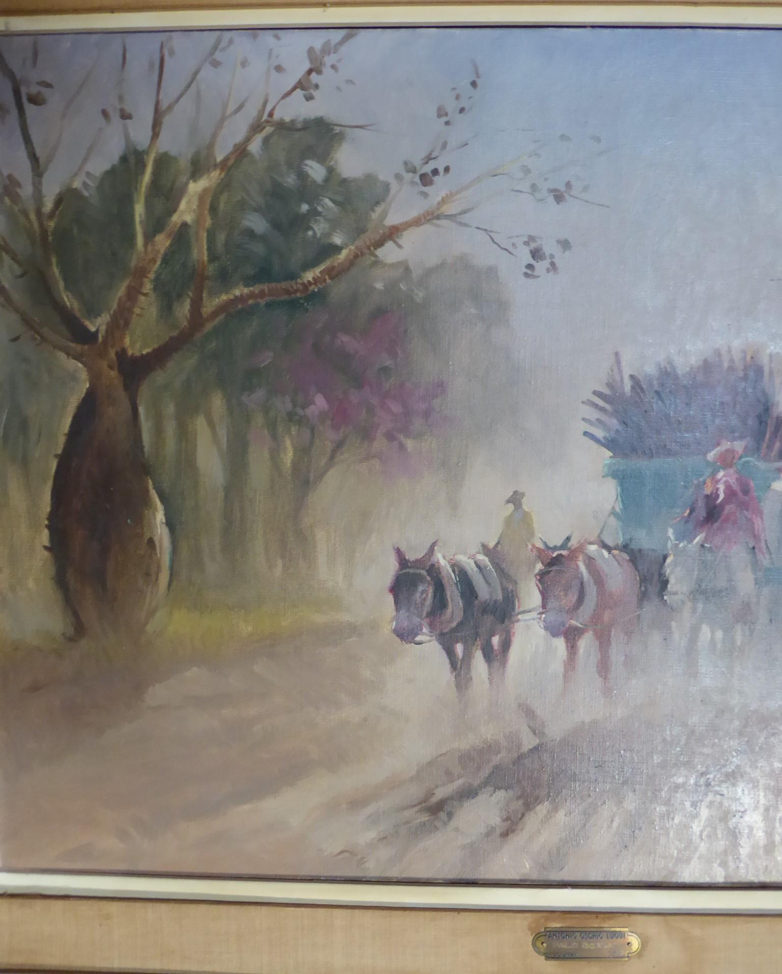 1959 Peinture latino-américaine PALO BORRACHO Tucuman par A Osorio Luque, Argentina en vente 7