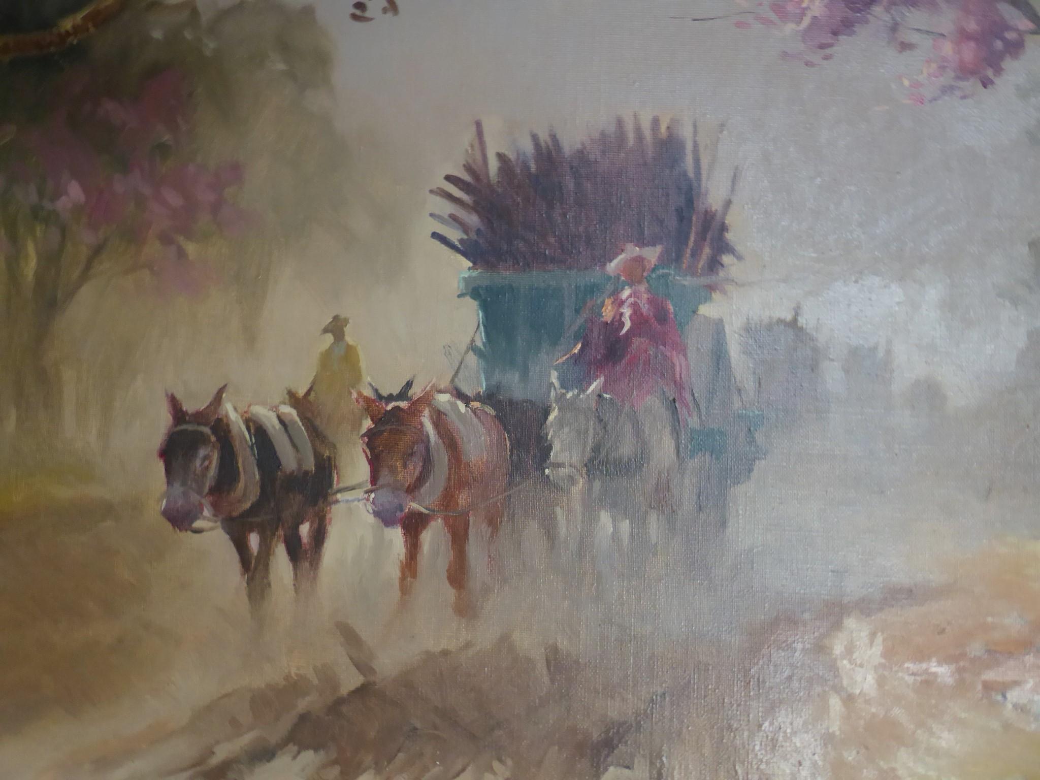 Mid-Century Modern 1959 Peinture latino-américaine PALO BORRACHO Tucuman par A Osorio Luque, Argentina en vente