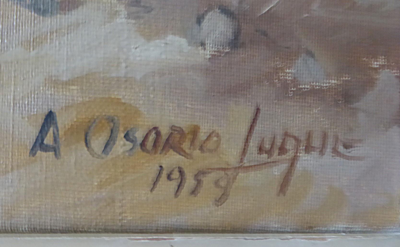 Milieu du XXe siècle 1959 Peinture latino-américaine PALO BORRACHO Tucuman par A Osorio Luque, Argentina en vente