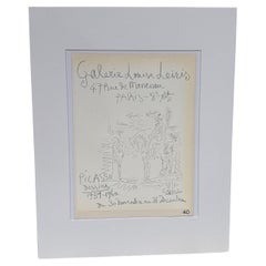 1959 Picasso Dessins Poster Galerie Louise Leiris Paris