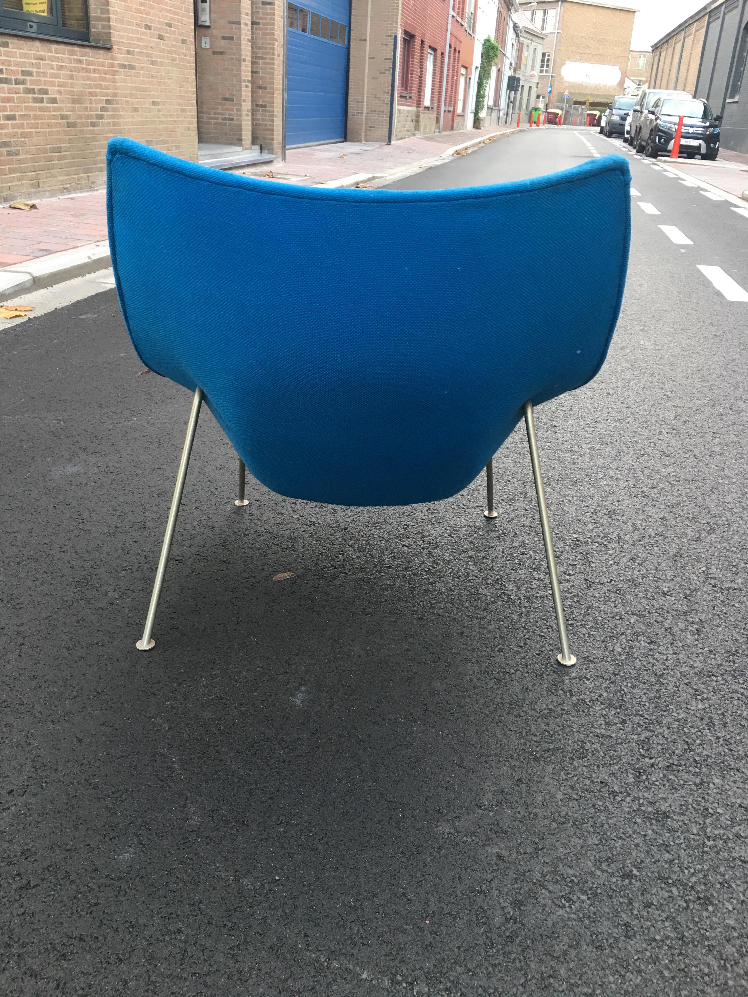 1959, Pierre Paulin, Large Early Oyster, Easy Chair F157 In Fair Condition For Sale In Saint-Ouen, FR