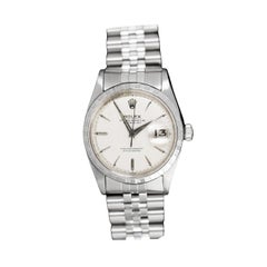 1959 Rolex Vintage Mens Early Datejust, Ref. 6605 - Acier inoxydable