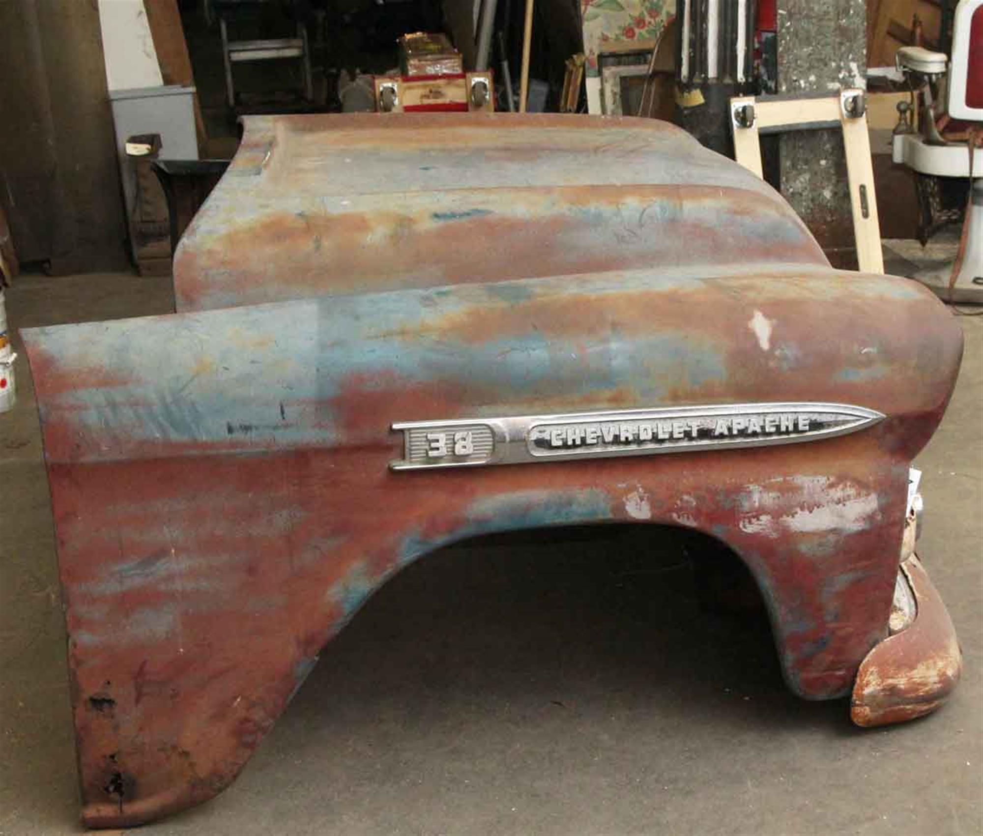 1959 S8 Chevy Apache Pick Up Truck Front End In Distressed Condition In New York, NY