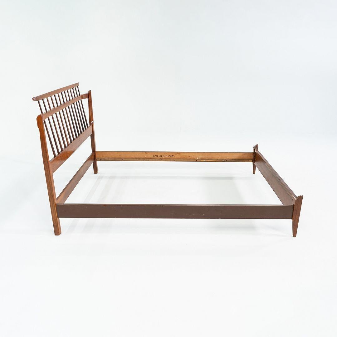 1959 Thomasville American Black Walnut Modern Full Size Headboard / Bed Frame For Sale 8