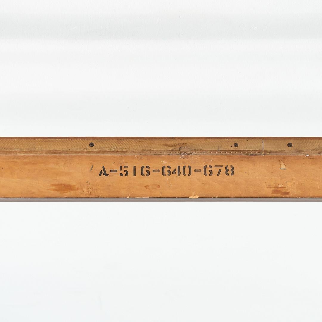 This is a Full-Sized Headboard / Bed Frame in American Black Walnut, designed and produced by Thomasville in the USA in 1959.
 
 The bed frame measures 79.75 inches long, 55.75 inches wide, and 43.75 inches high. This piece does show wear consistent