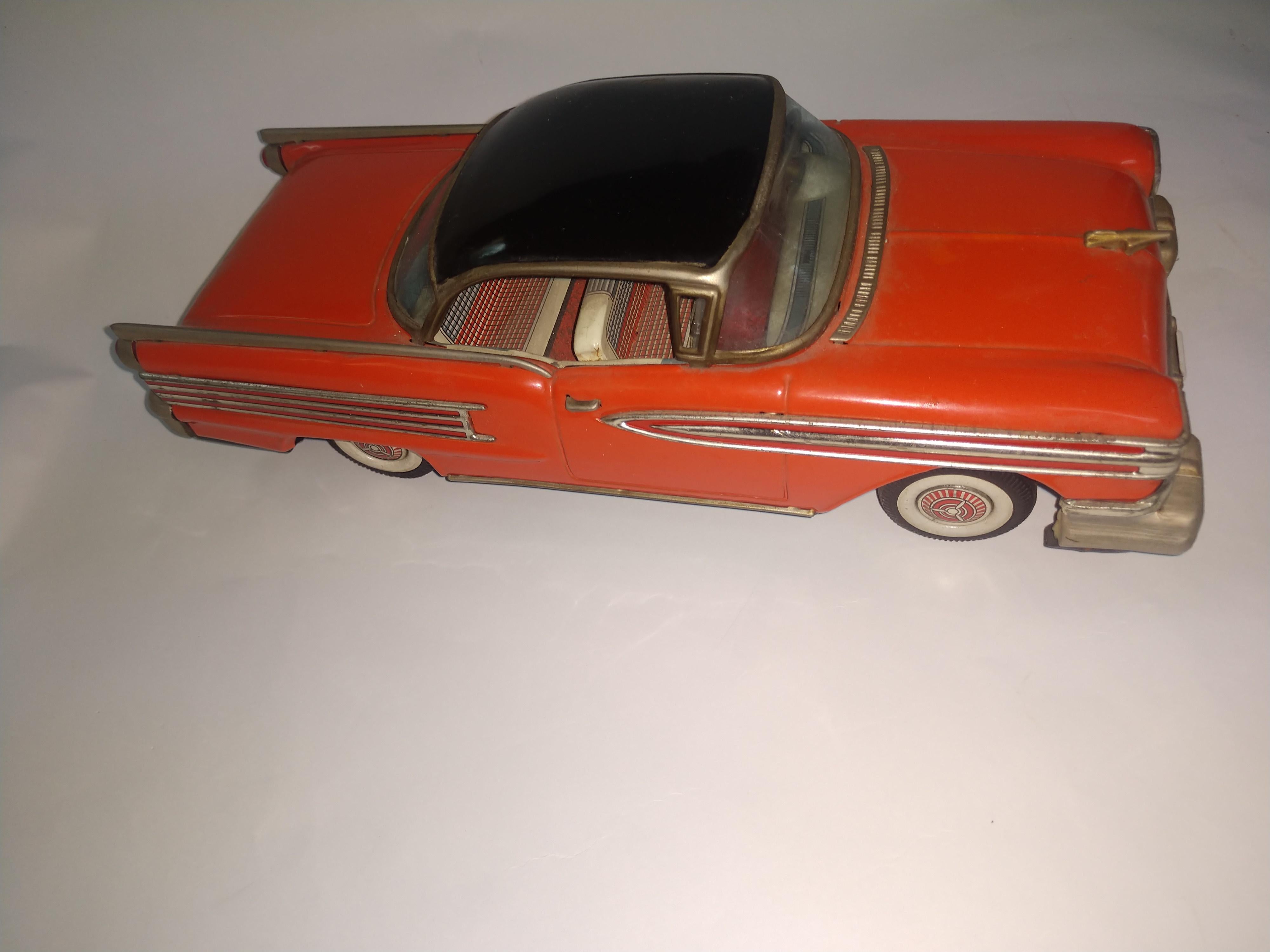 1959 Two Tone Tin Litho Oldsmobile Coupe Japan 3