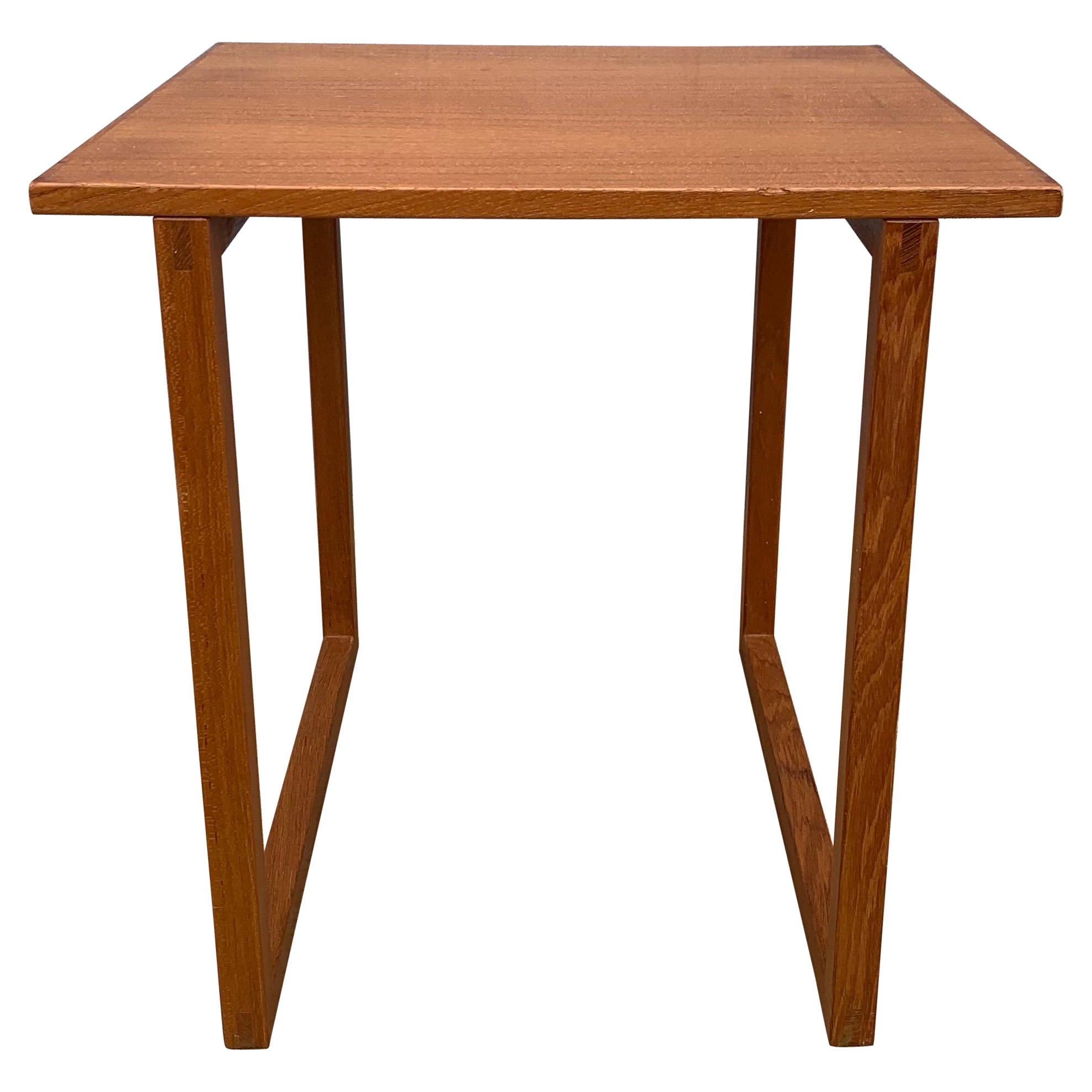 1959 Table à casse-croûte en teck vintage en vente