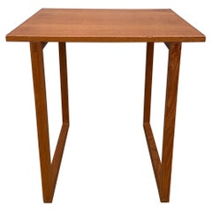 1959 Table à casse-croûte en teck vintage