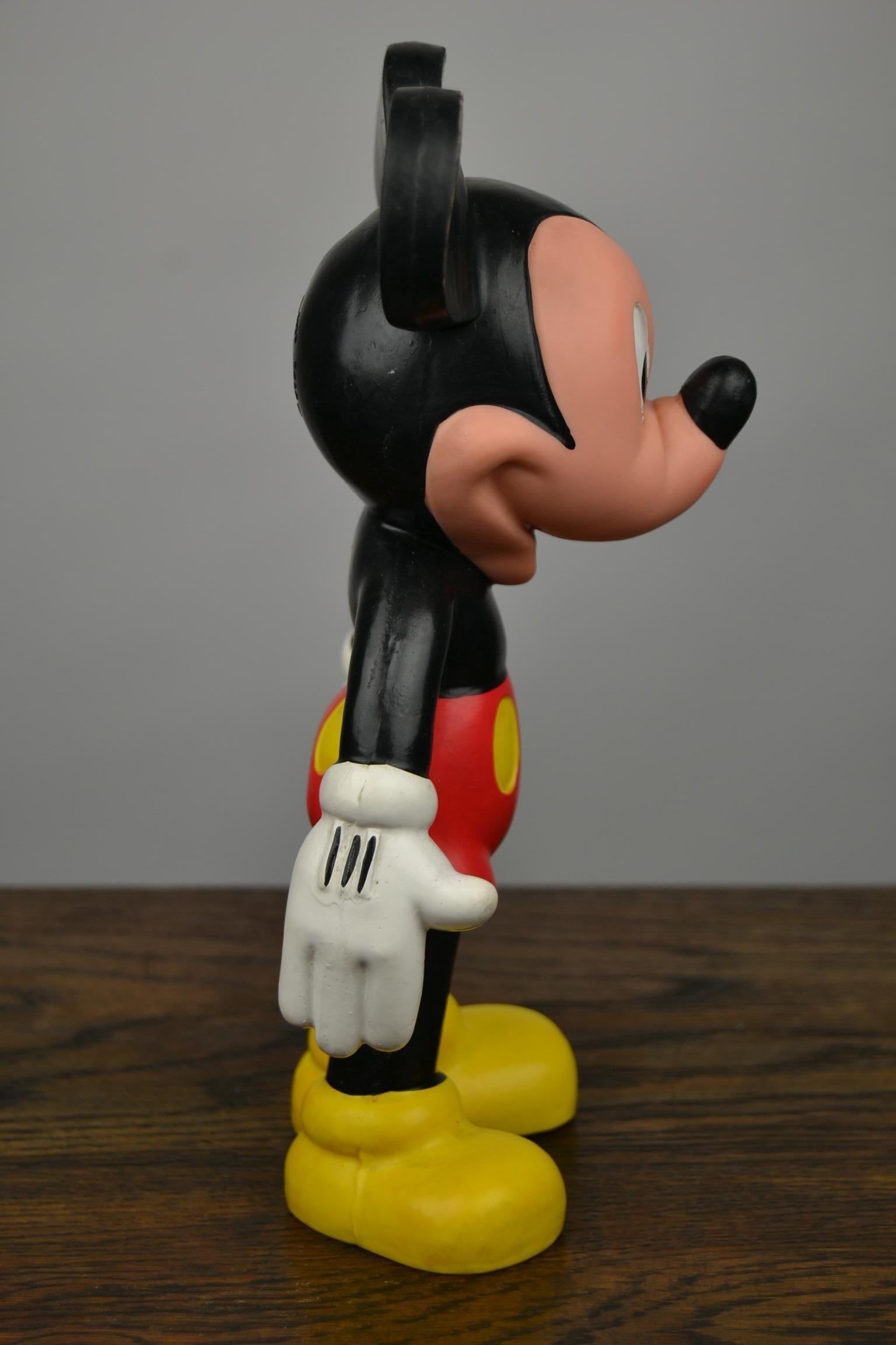 1959 Walt Disney Productions Mickey Mouse Rubber Squeaky Doll  3