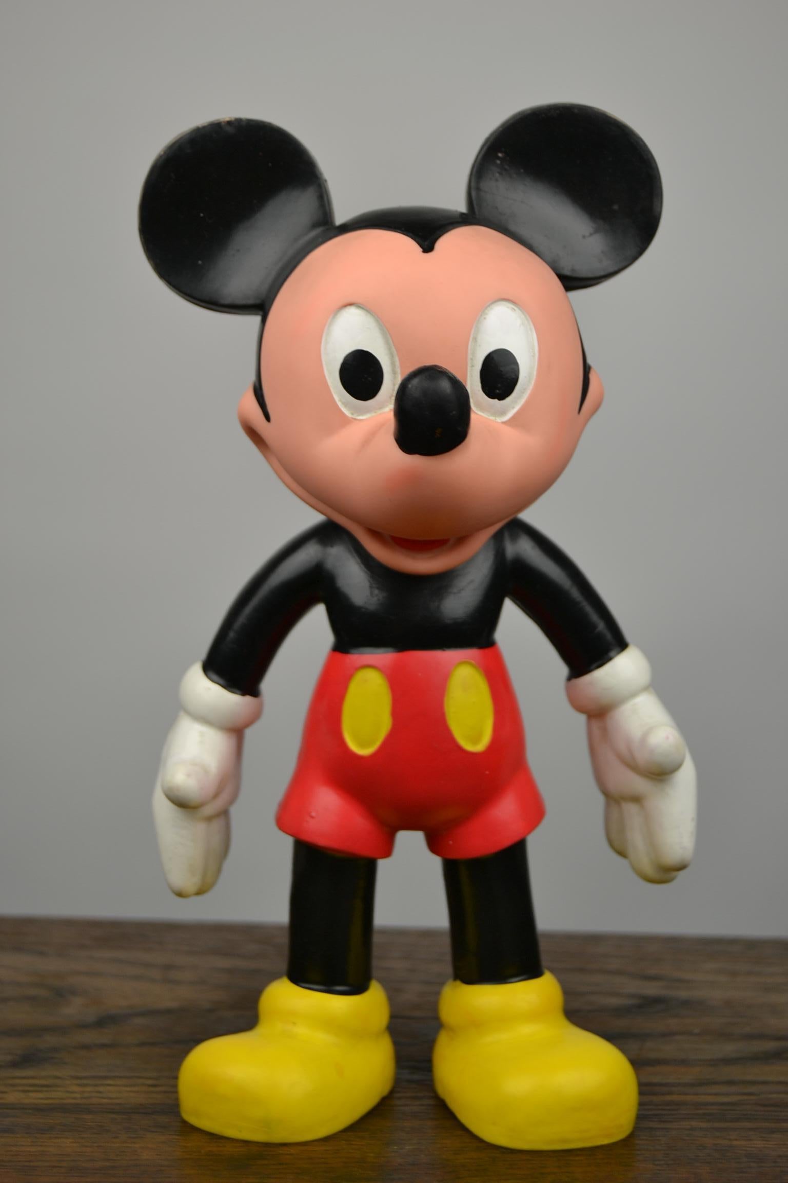 1959 Walt Disney Productions Mickey Mouse Rubber Squeaky Doll  4