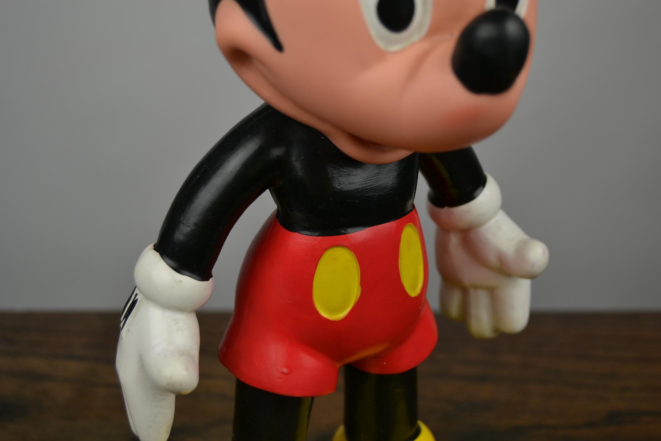 European 1959 Walt Disney Productions Mickey Mouse Rubber Squeaky Doll 