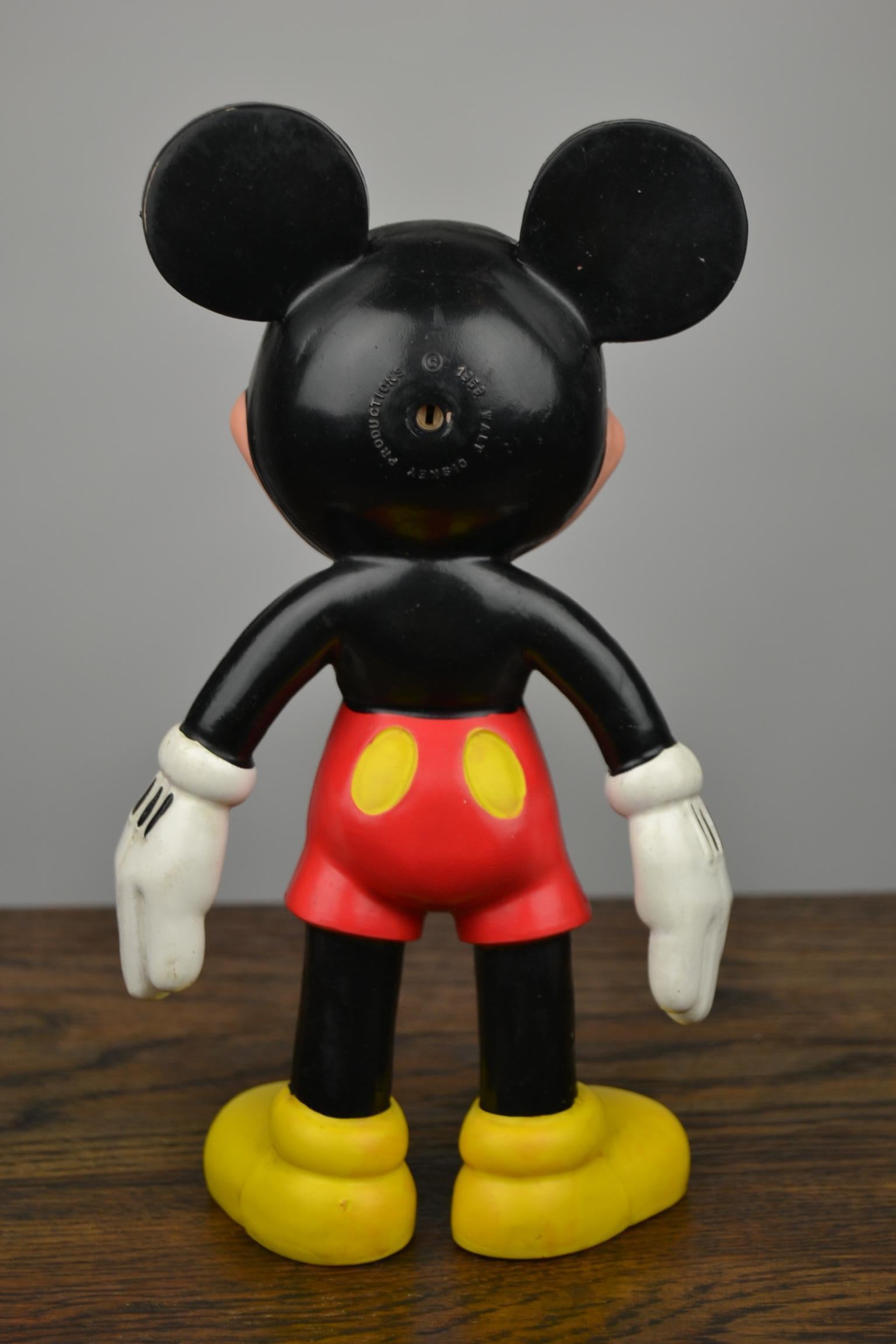 1959 Walt Disney Productions Mickey Mouse Rubber Squeaky Doll  1