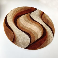 Vintage "Wave" High Pile Rya Rug by Prinstapijt Desso, Netherlands 1970s