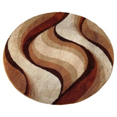 Vintage "Wave" High Pile Rya Rug by Prinstapijt Desso, Netherlands 1970s