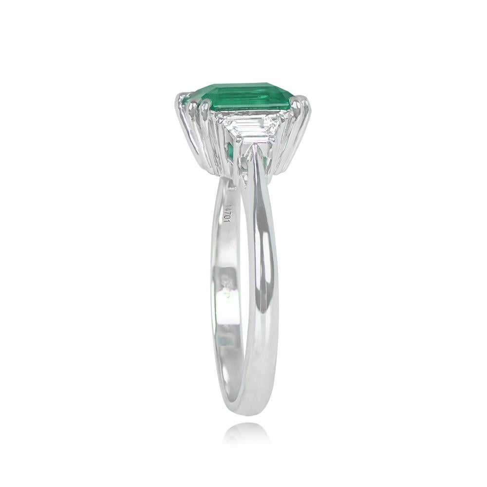 Embrace the allure of nature's beauty with our 1.95ct Emerald Cut Colombian Ring, certified by the renowned American Gemological Laboratories (AGL) and Gubelin, a true marvel that exudes elegance and sophistication. At the heart of this ring lies a