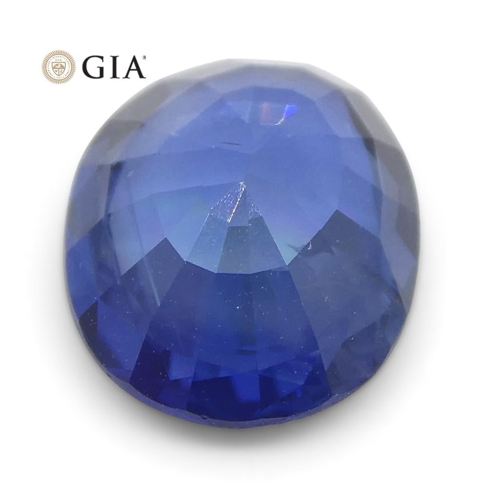 1,95ct Ovaler Blauer Saphir GIA zertifiziert Thailand 3