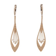1.96 Carat Diamond Earring in 18 Karat Gold