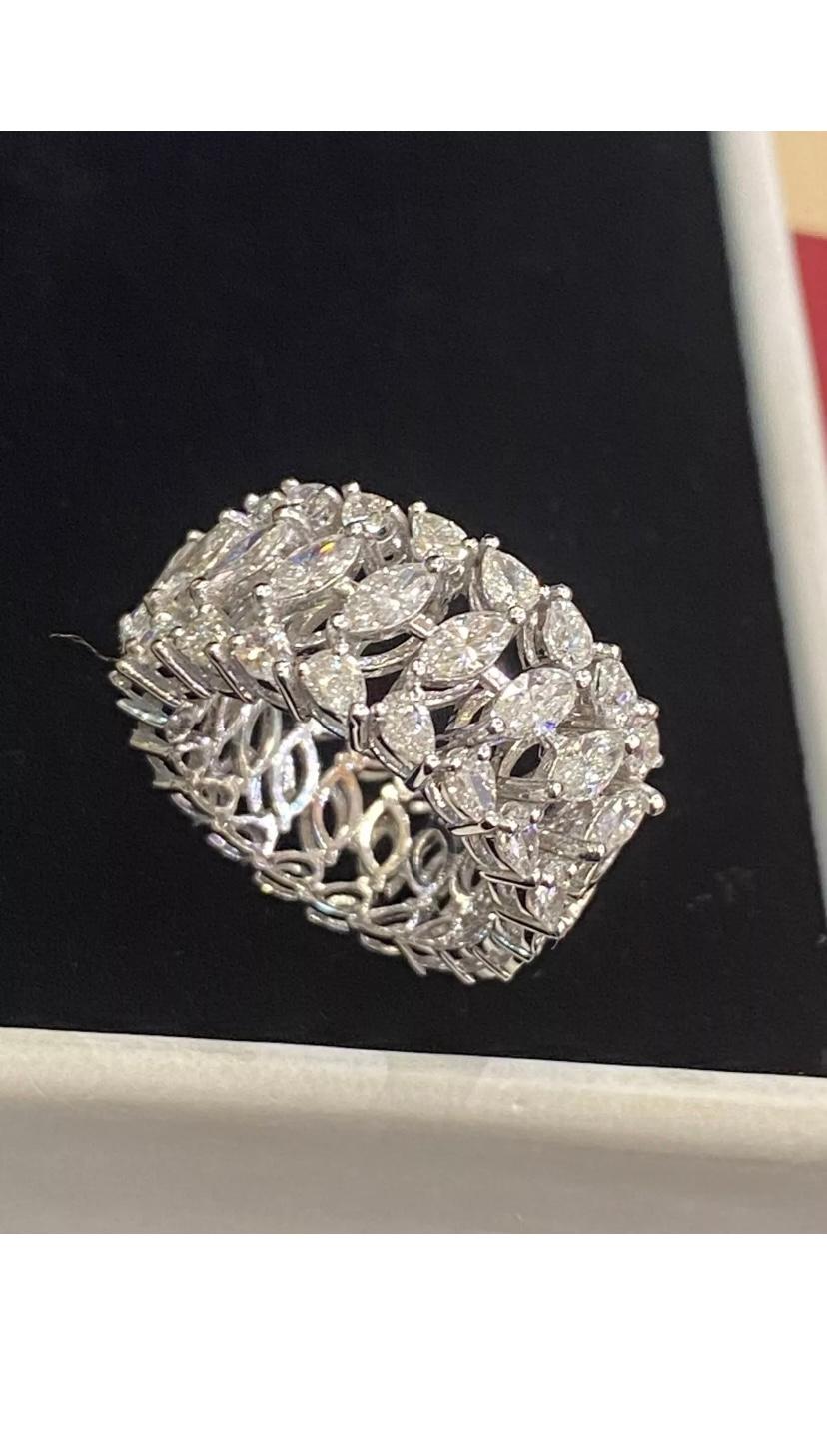 1,96 quilates  Anillo de oro con diamantes naturales en forma de pera/marquesa en venta 5