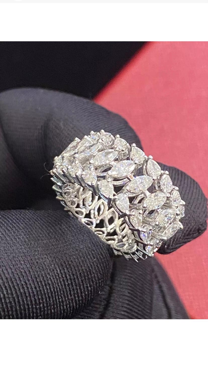 1,96 quilates  Anillo de oro con diamantes naturales en forma de pera/marquesa en venta 7
