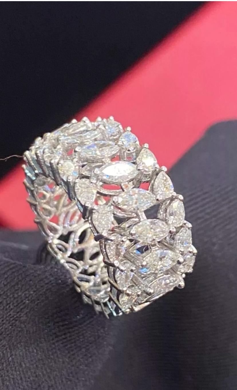 1,96 quilates  Anillo de oro con diamantes naturales en forma de pera/marquesa Corte mixto en venta