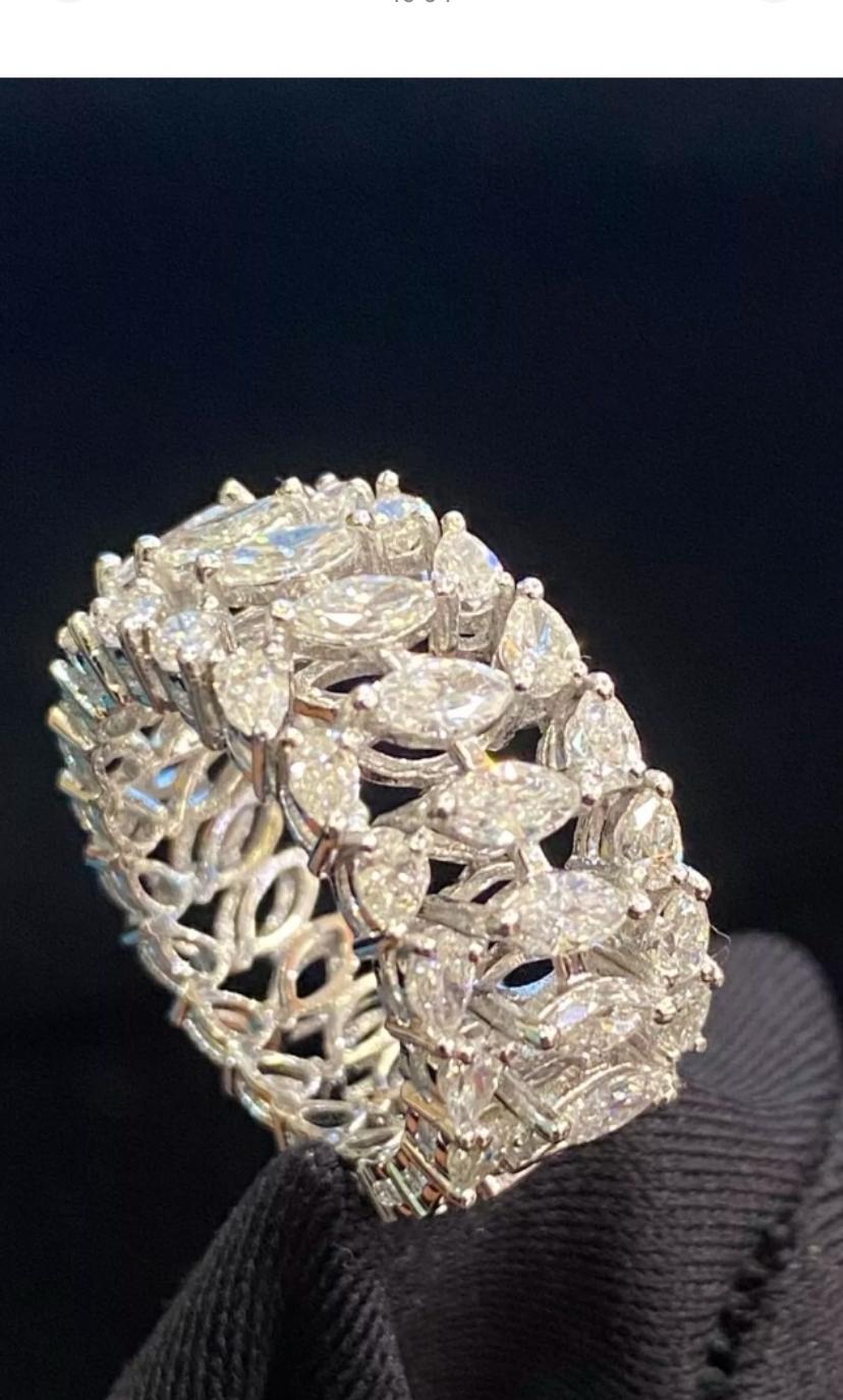1,96 quilates  Anillo de oro con diamantes naturales en forma de pera/marquesa en Nuevo estado para la venta en Massafra, IT