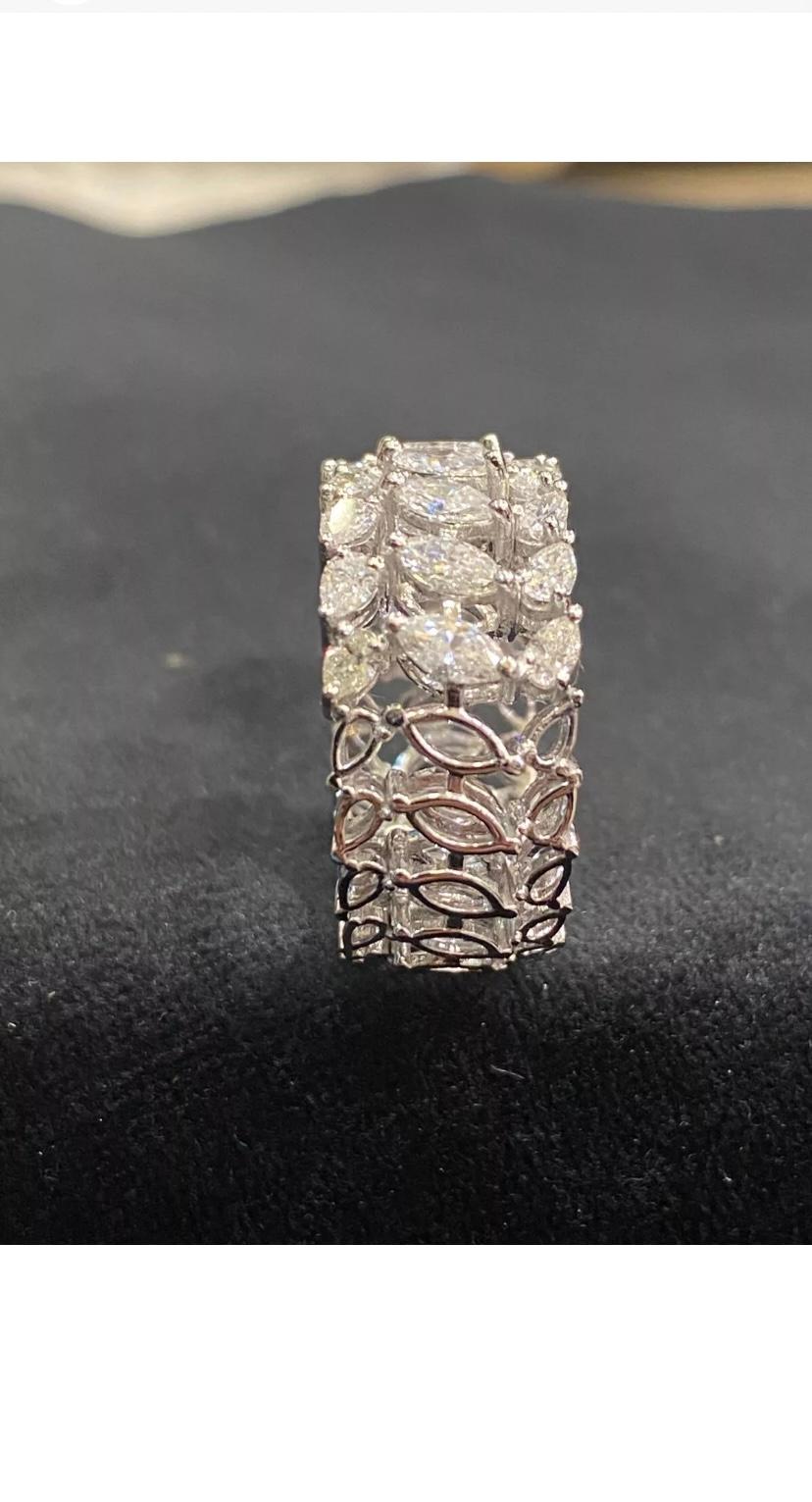 1,96 quilates  Anillo de oro con diamantes naturales en forma de pera/marquesa en venta 2