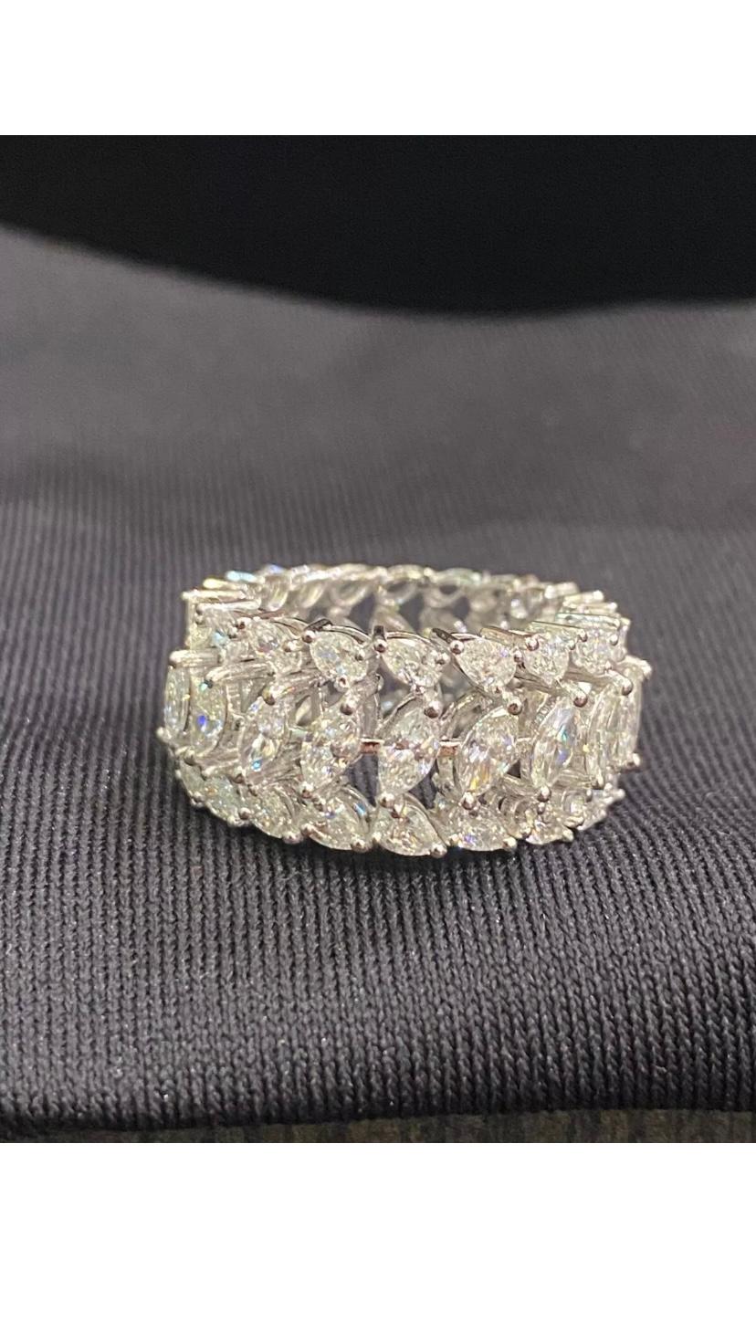1,96 quilates  Anillo de oro con diamantes naturales en forma de pera/marquesa en venta 4