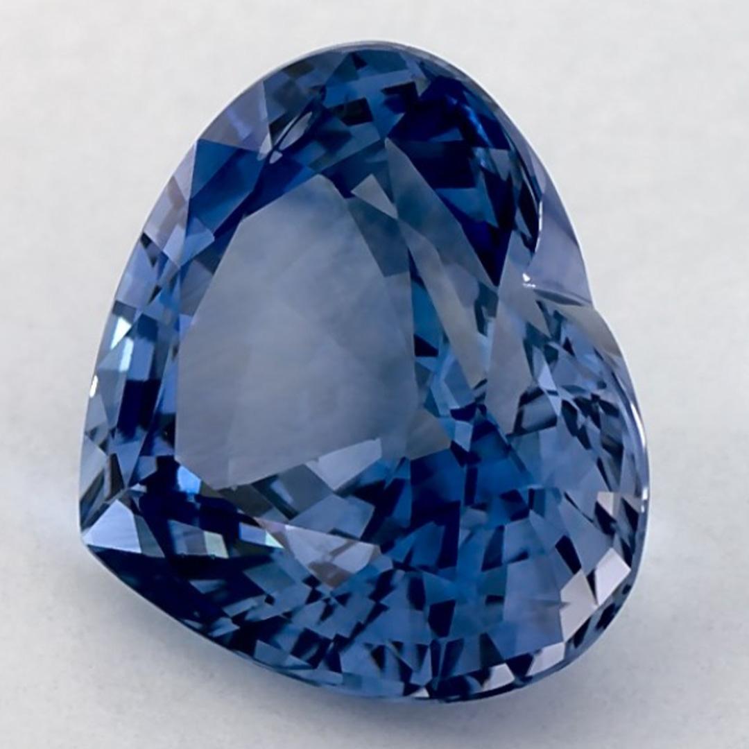 1.96 qt Zafiro Azul Corazón Gema Suelta Corte de corazón en venta