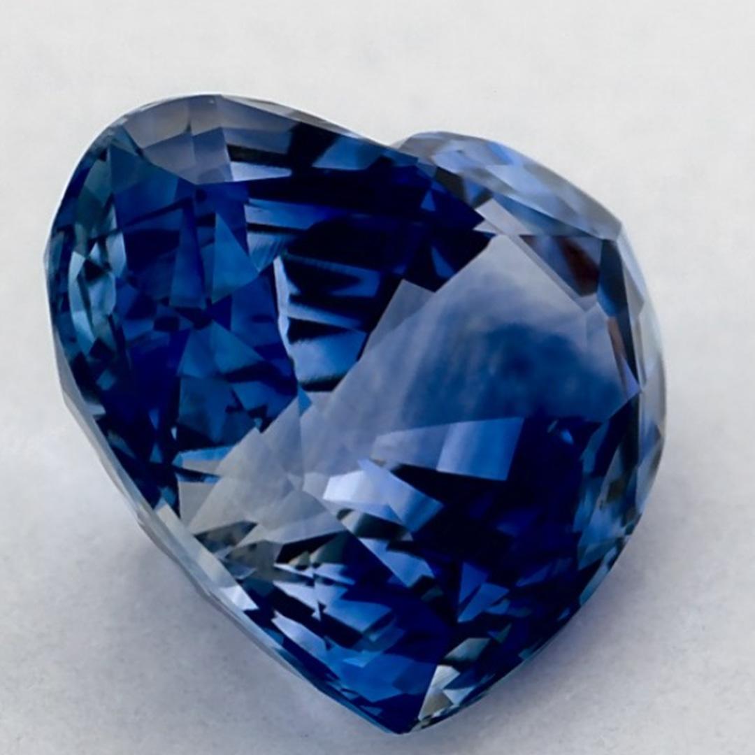1.96 Ct Blue Sapphire Heart Loose Gemstone (pierre précieuse en vrac) en vente 2