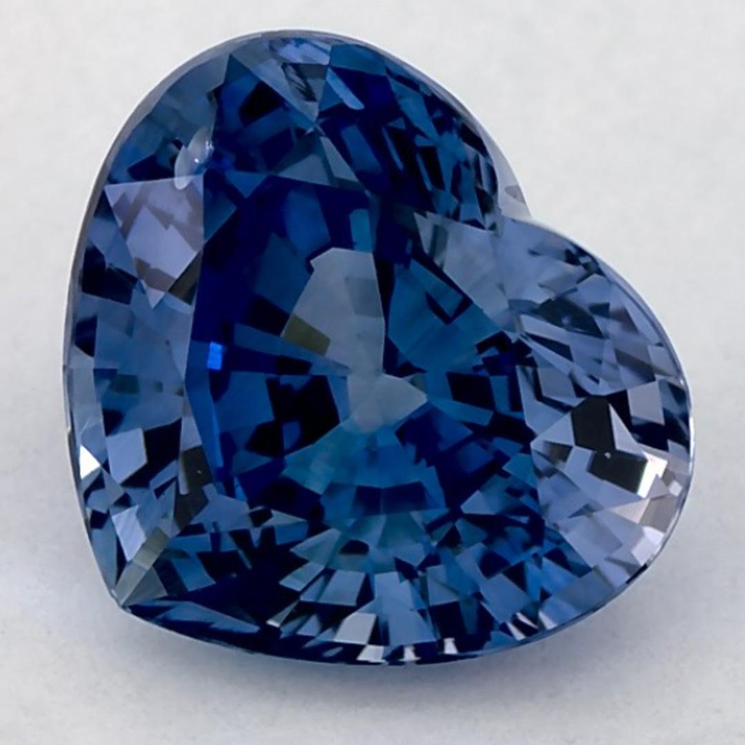 1.96 Ct Blue Sapphire Heart Loose Gemstone (pierre précieuse en vrac)