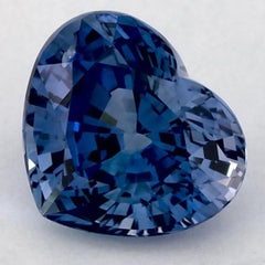 1.96 Ct Blue Sapphire Heart Loose Gemstone