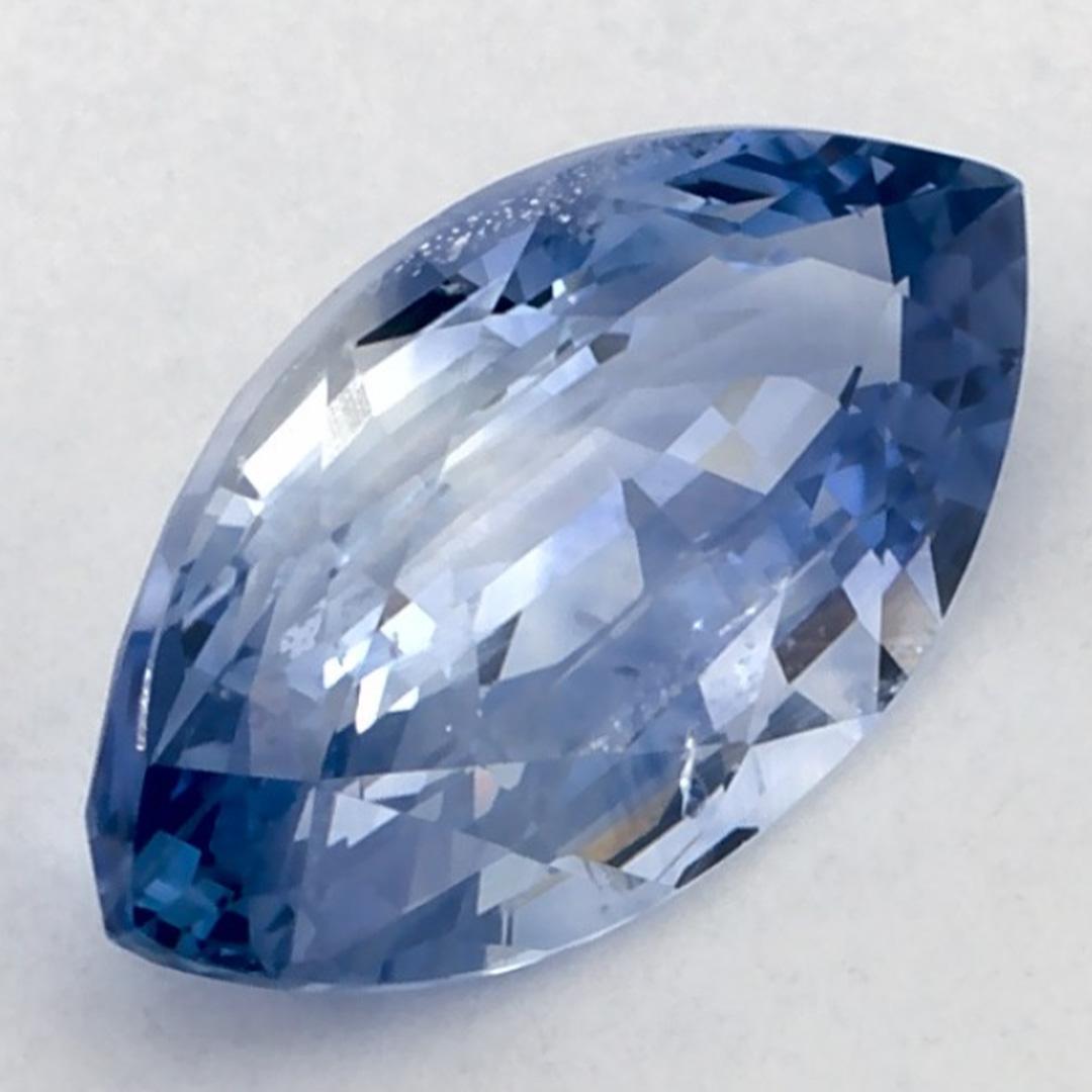 Gema suelta de zafiro azul marquesa de 1.96 qt Corte marquesa en venta