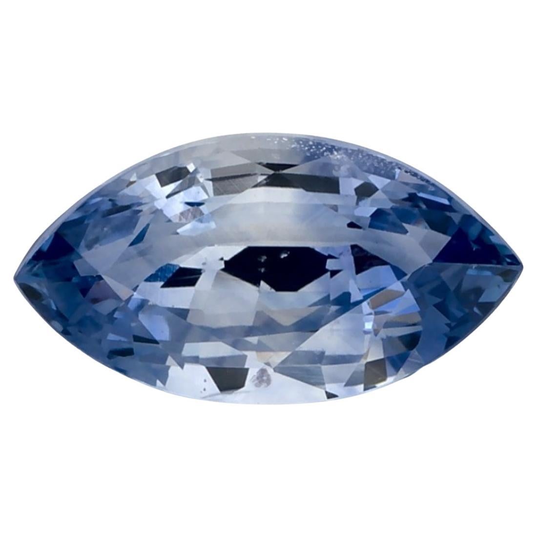 1.96 Karat Blauer Saphir Marquise Loser Edelstein