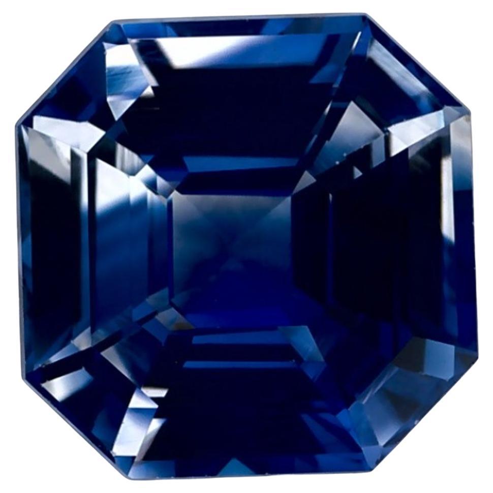 1.96 Ct Blue Sapphire Octagon Cut Loose Gemstone