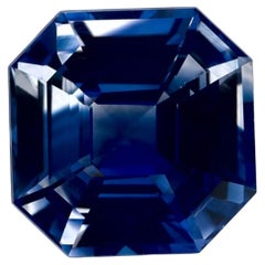 1.96 Karat Blauer Saphir Oktagon-Schliff Loser Edelstein