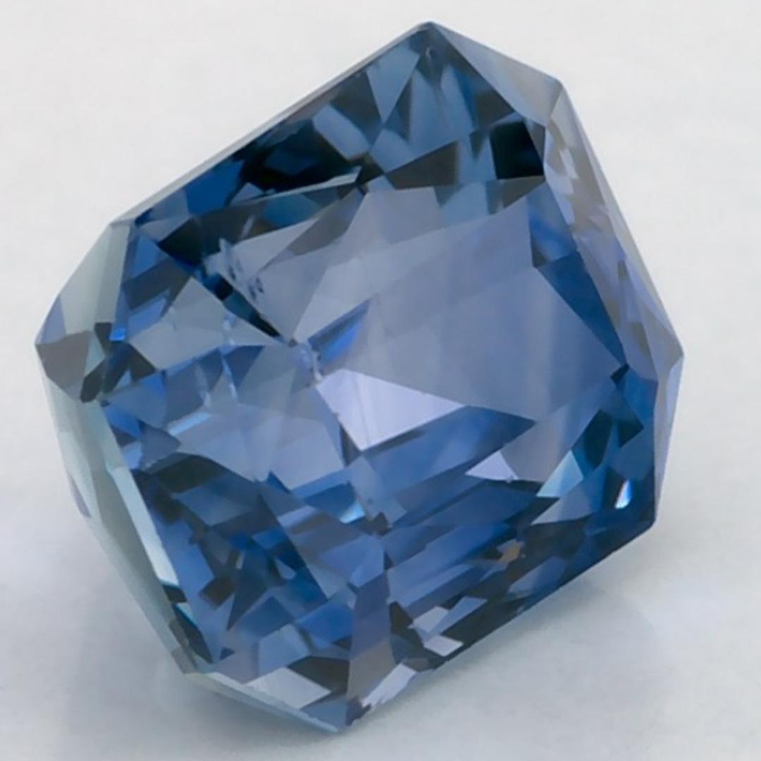 1.96 carati di zaffiro blu ottagonale sfuso in vendita 3