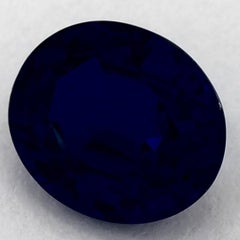 1.96 Ct Blue Sapphire Oval Loose Gemstone