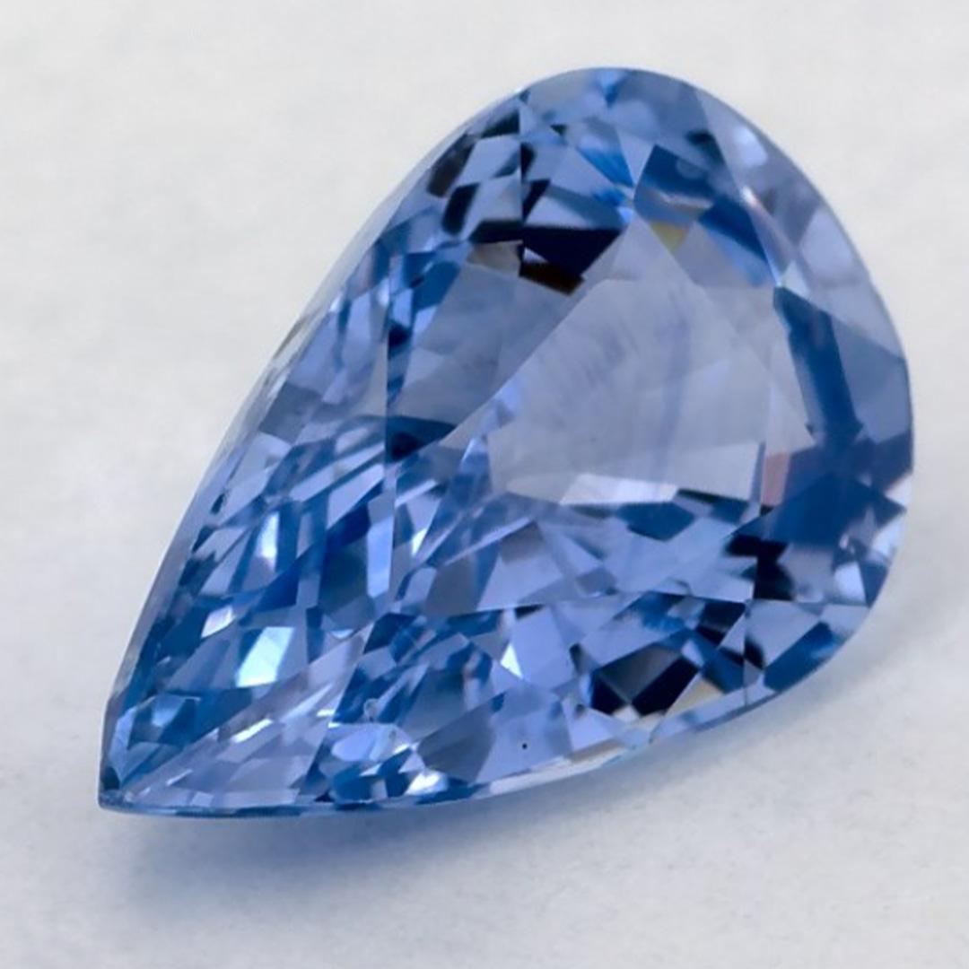 Taglio a goccia 1.96 carati di zaffiro blu a forma di pera sciolto in vendita