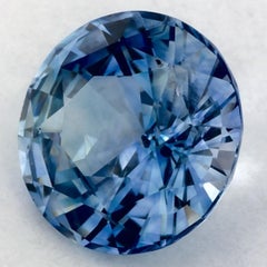 1.96 Ct Blue Sapphire Round Loose Gemstone