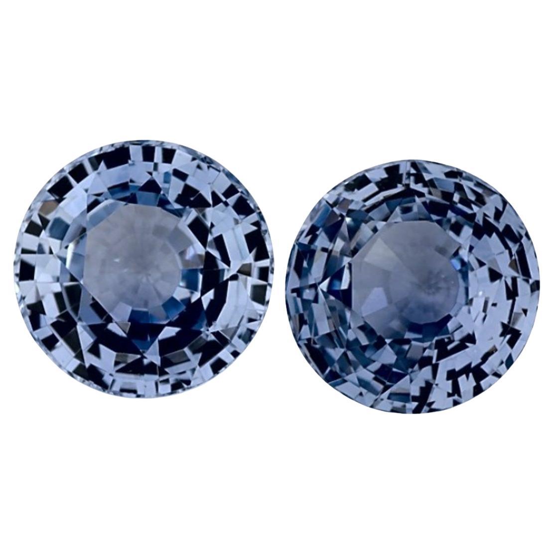 1.96 Ct Blue Sapphire Round Loose Gemstone