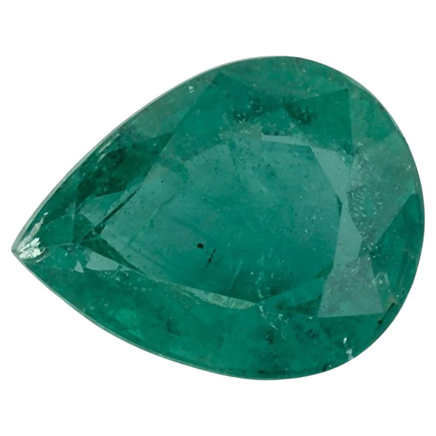1.96 Ct Emerald Pear Loose Gemstone