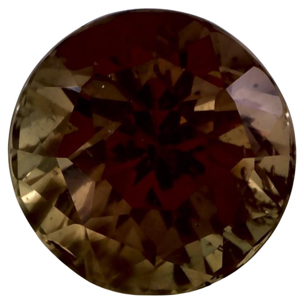 1.96 Ct Green Sapphire Round Loose Gemstone For Sale