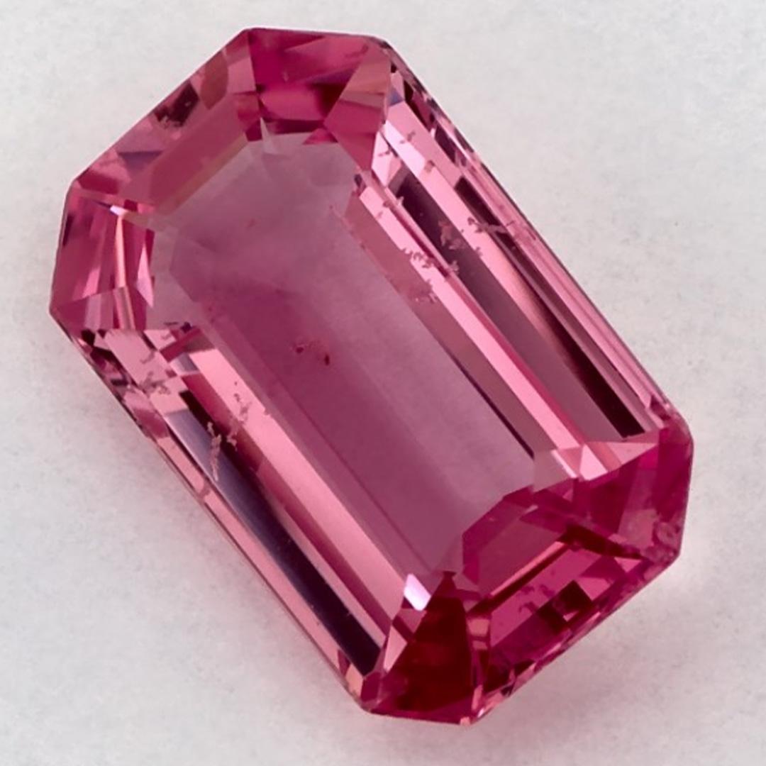 1.96 Ct Pink Sapphire Octagon Cut Loose Gemstone (Achteckschliff) im Angebot